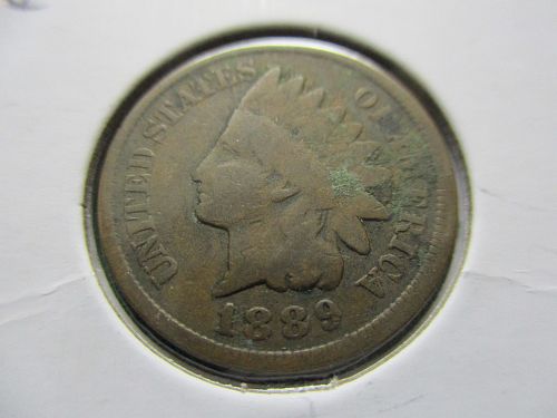 1889  Indian Head Cent.  Item: 1 I89-12.