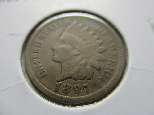 1897  Indian Head Cent.  Item: 1 I97-20.