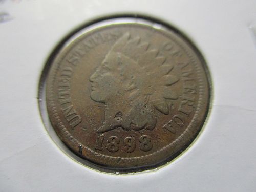 1898  Indian Head Cent.  Item: 1 I98-18.