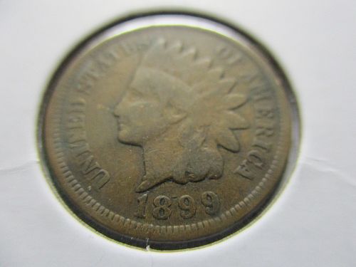 1899  Indian Head Cent.  Item: 1 I99-16.