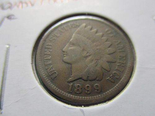 1899  Indian Head Cent.  Item: 1 I99-18.