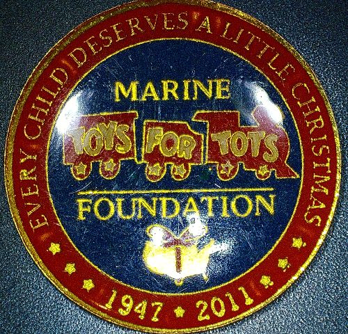 United States Marine Corps Enameled  Toys For Tots Foundation 1947-2011 Coin
