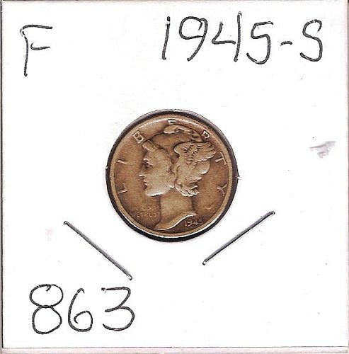 1945-S Winged Liberty Dime 860