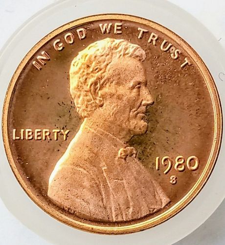 1980 S Proof Lincoln Memorial Cent &bull; Toning &bull; DCAM GEM