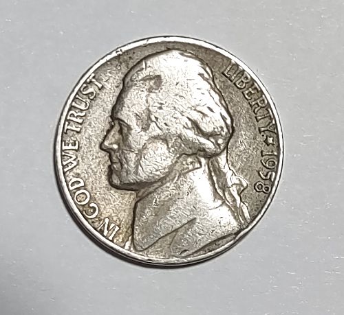 1958-D Jefferson Nickel