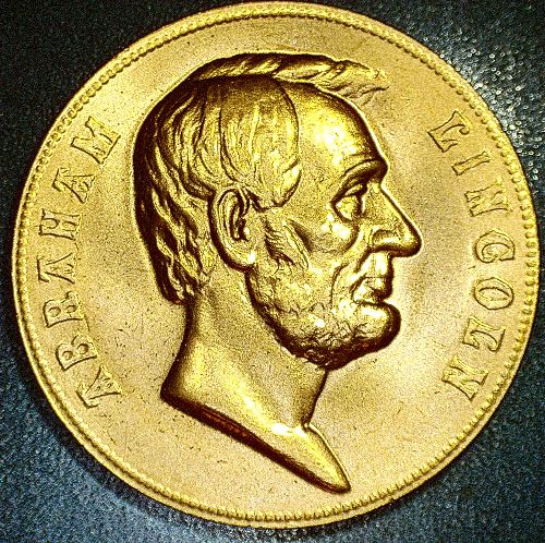 Abraham Lincoln Inaugurated President Series US Mint Bronze Medal 34mm