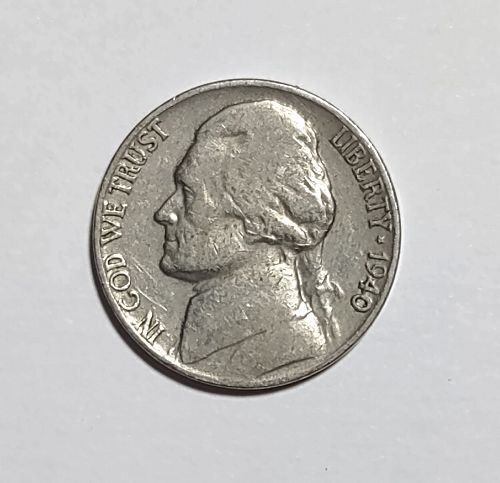 1940 P Jefferson Nickel