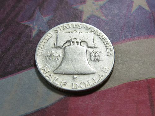 1951-S FRANKLN HALF DOLLAR ~ 90% SILVER ~  LOT A911*