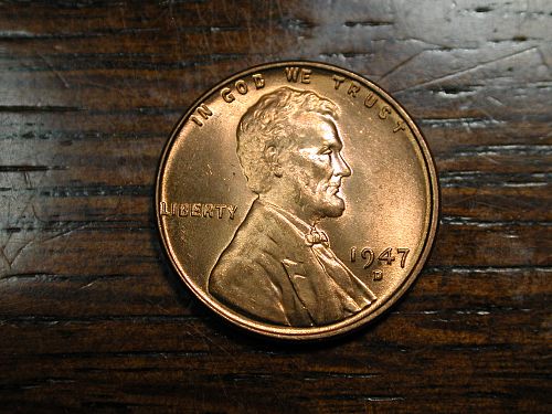1947d Lincoln Wheat Penny Cent NICE !