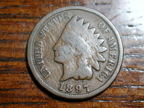 1897 Indian Head penny cent NICE