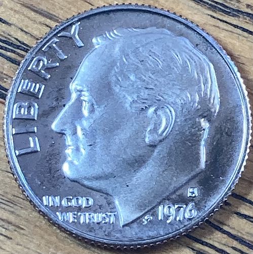 1976S PROOF Roosevelt dime