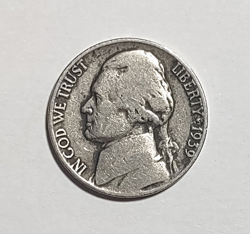 1939 P Jefferson Nickel