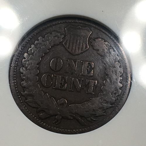 1864 Indian Head Cent Penny With L on Ribbon ANACS "Soapbox" G-6