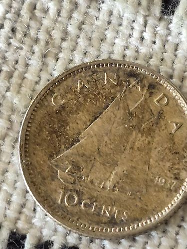 1937 Canada 10 Cent Coin
