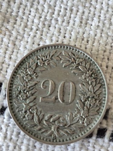 1943 Switzerland 20 Rappen