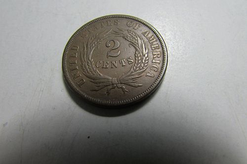 1864 Two Cent Piece, Bronze Large Motto  ***CH AU***