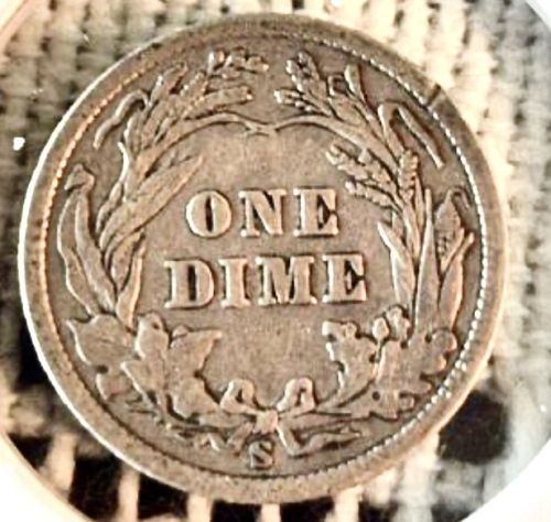 1900S BARBER DIME