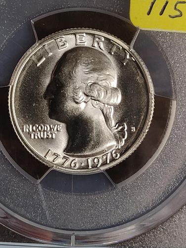 1976-S WASHINGTON QUARTER MS-68 40% SILVER PCGS THE PRESIDENTIAL SERIES HOLDER