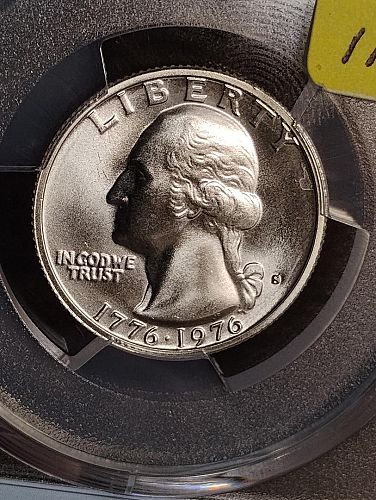 1976-S WASHINGTON QUARTER MS-68 40% SILVER PCGS THE PRESIDENTIAL SERIES HOLDER