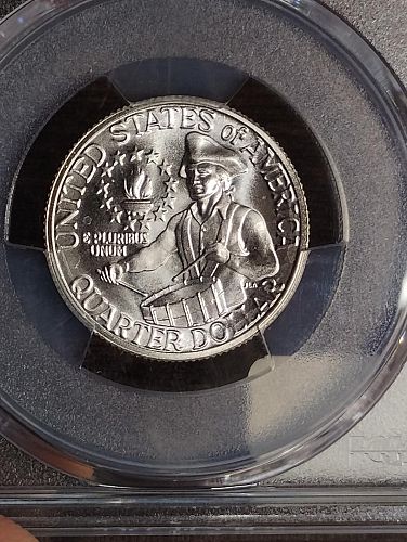 1976-S WASHINGTON QUARTER MS-68 40% SILVER PCGS THE PRESIDENTIAL SERIES HOLDER