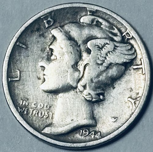 1944 S Mercury Dimes