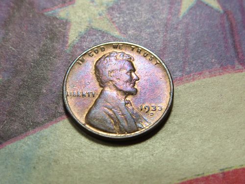 1933-D  LINCOLN WHEAT CENT - (GREAT DEPRESSION ERA) LOT J310
