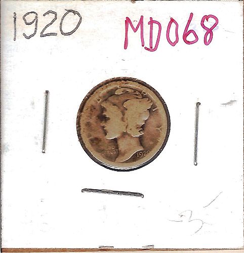 1920 Winged Liberty Dime MD068