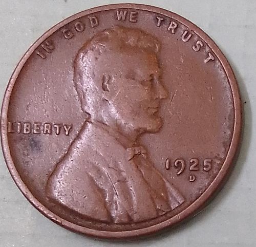 1925 D  LINCOLN CENT  CIRCULATED