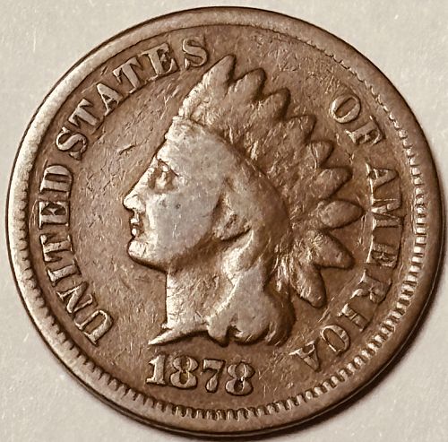 1878 P Indian Head Cent Small Cents