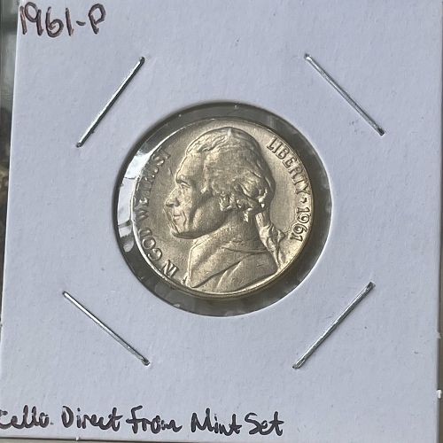1961-P Jefferson Nickel