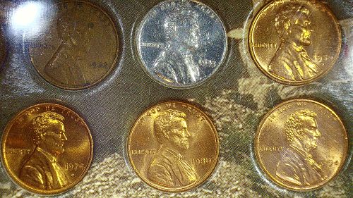 9 Decades of Lincoln Pennies (1919-1997D) - Morgan Mint