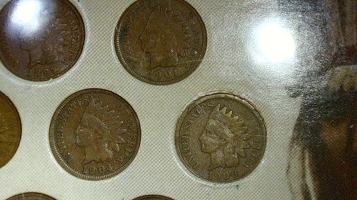 Two Centuries of Indian Head Cents 10 Coins