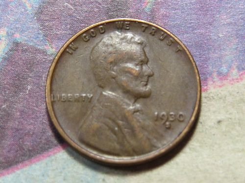 1930-S  LINCOLN WHEAT CENT - (GREAT DEPRESSION ERA) LOT J315