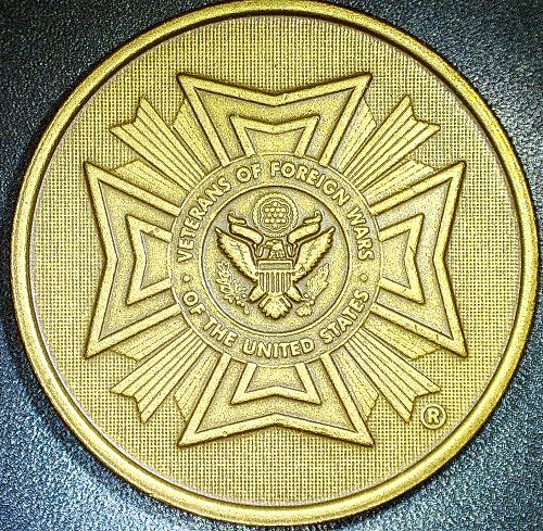 Vintage "Vietnam The Wall' USA Veteran Bronze Medallion 40mm