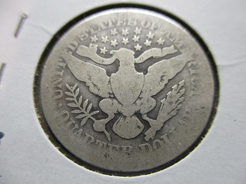 1909  AG3 Barber Quarter.  Item: 25 B09-05.