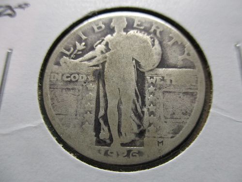 1926  AG3 Standing Liberty Quarter.  Item: 25 ST26-18.
