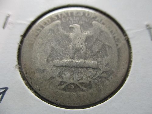 1936-D  Washington Quarter.  Item: 25 W36D-09.