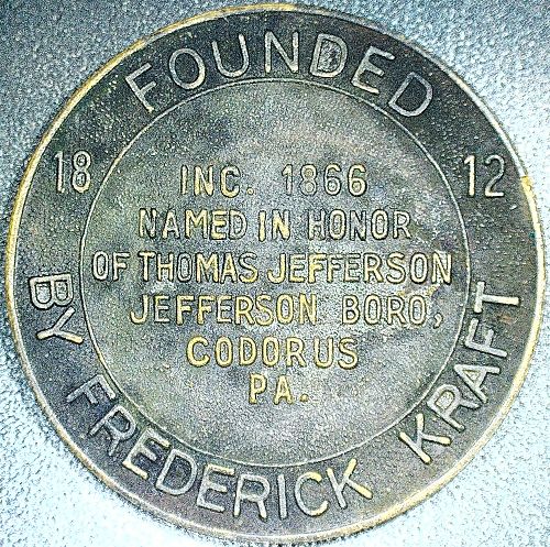 Vintage Centennial 1866-1966 Codorus, PA Jefferson Borough Medallion Token 32mm