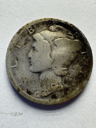 1917 D Mercury Dime