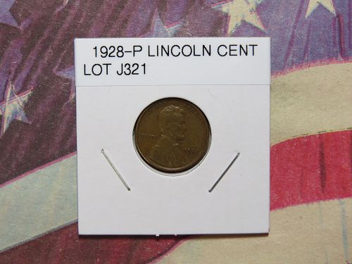 1928-P  LINCOLN WHEAT CENT - COMBINED SHIPPING DEAL - LOT J321