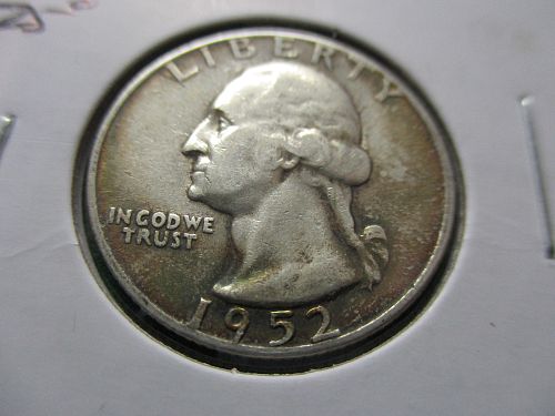 1952  Washington Quarter.  Item: 25 W52-14.