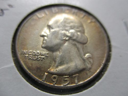 1957  Washington Quarter.  Item: 25 W57-14.