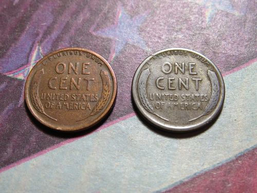 1921-P 1921-S LINCOLN WHEAT CENTS - (LOT OF 2 COINS) LOT H975*