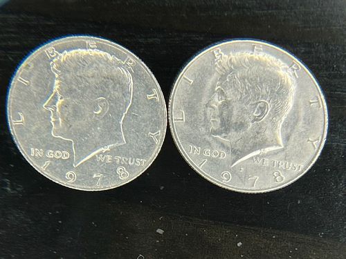 1978-P & 1978-D Two Kennedy Half Dollars