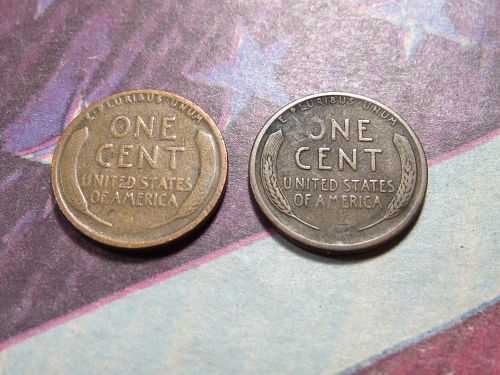 1914-P 1914-S LINCOLN WHEAT CENTS - (LOT OF 2 COINS) LOT B044*