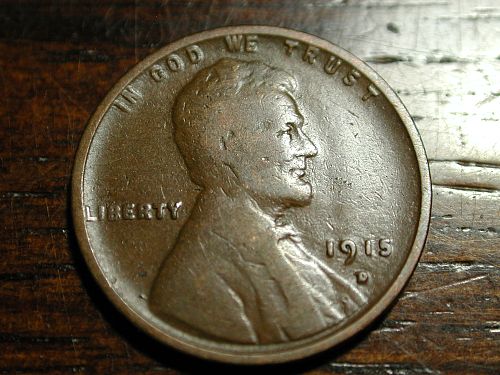 1915d Lincoln Wheat Penny Cent NICE !