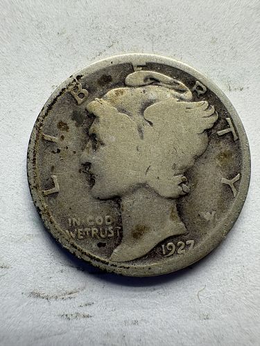 1927 S Mercury Dime