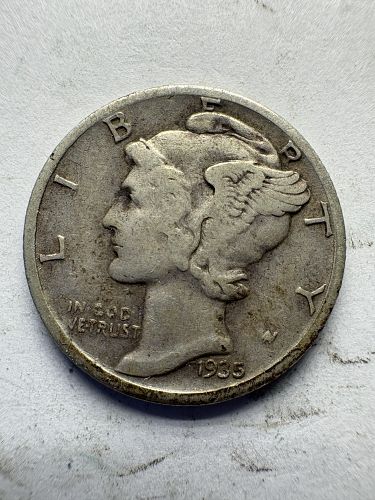 1935 S Mercury Dime