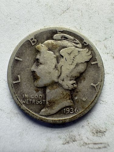 1936 D Mercury Dime