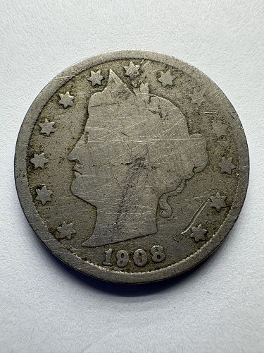 1908 P Liberty Nickel